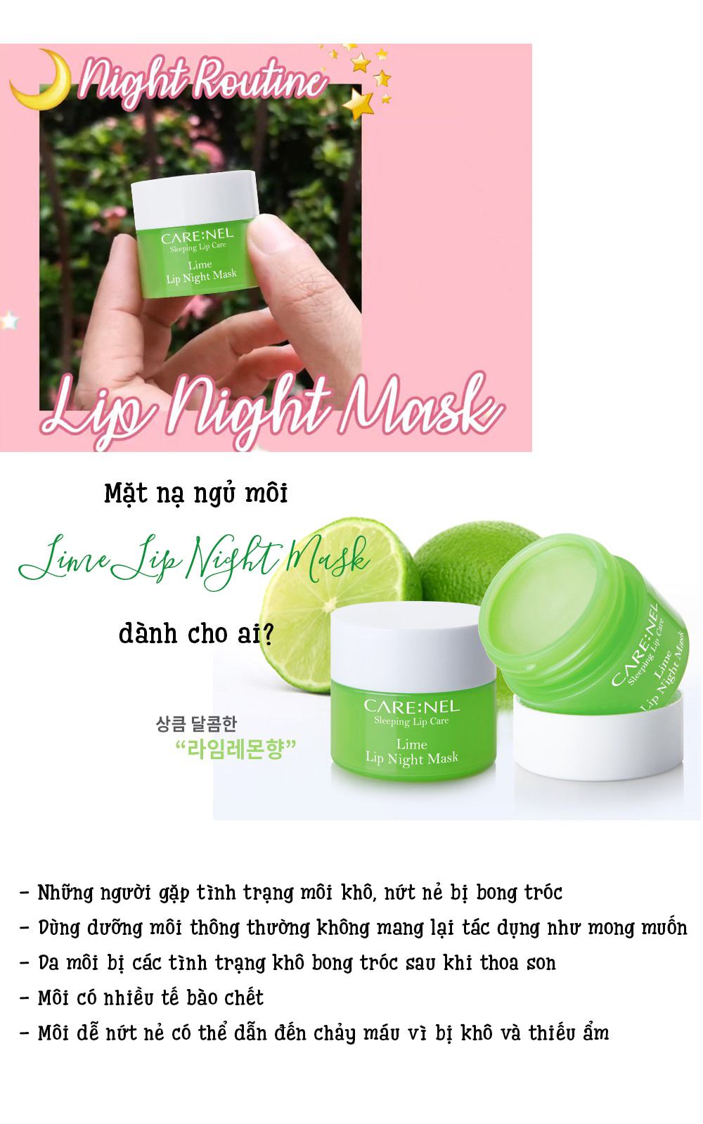 Mat Na Ngu Carenel Lime Lip Night Mask (10)