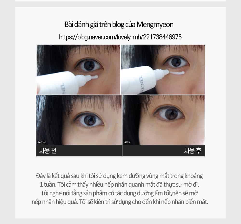 Kem Duong May Carenel Peptied Max Rescue Eye Cream (6)