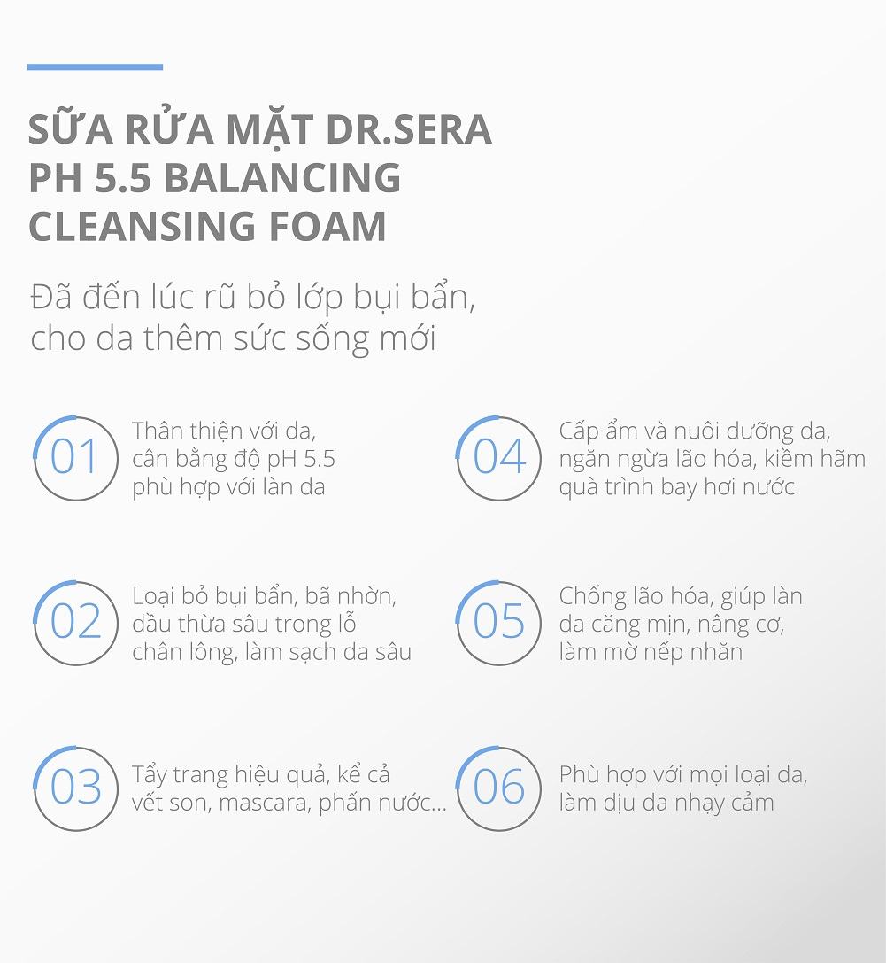 Dr.sera Ph 5.5 Balancing Cleansing Foam 03