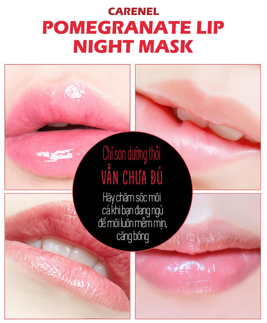 Mat Na Ngu Moi Luu Carenel Pomegranate Lip Night Mask (2)